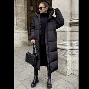 ZARA WATER AND WIND PROTECTION LONG ANORAK SIZE S